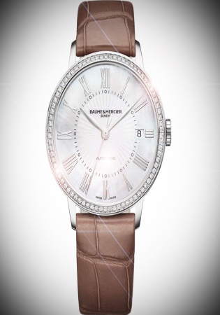 Baume mercier classima diamond automatic watch for women swiss made