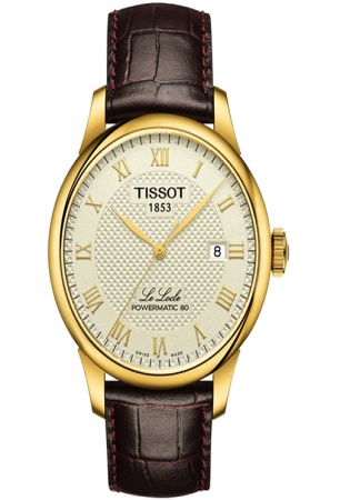 Tissot le locle powermatic 80 automatic champagne dial men's watch