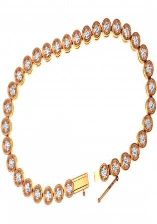 Diamond carat k18 rose gold bracelet jptd3.00c color f vvs1