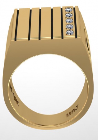 Milan ruby facet diamond band ring set 10k yellow gold