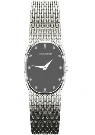 Audemars piguet 18k white gold quartz diamond vintage watch