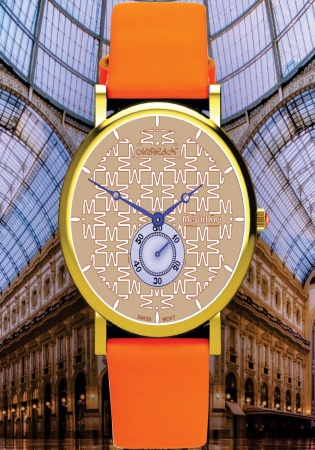 Milan & ruby medhlan ultra-thin special dial quartz men' watch m12717