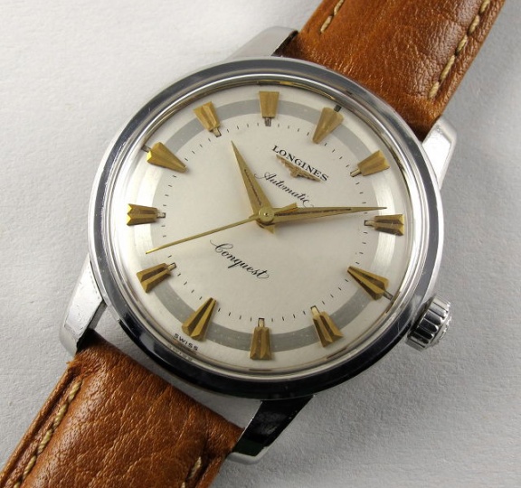Longines conquest ref. 9000 /10 vintage wristwatch, circa 1957 H0
