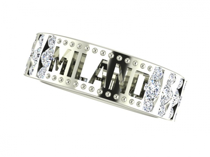 Milan ruby art deco diamond band ring 585 wg H2