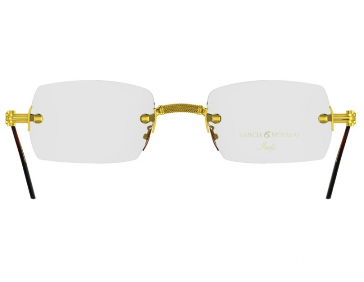 Garcia moreno pieta 18k solid gold yellow rimless limited edition eyewear H0