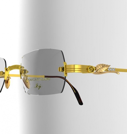 Garcia moreno rimless 18k two tone the leaf royal limited edition H0