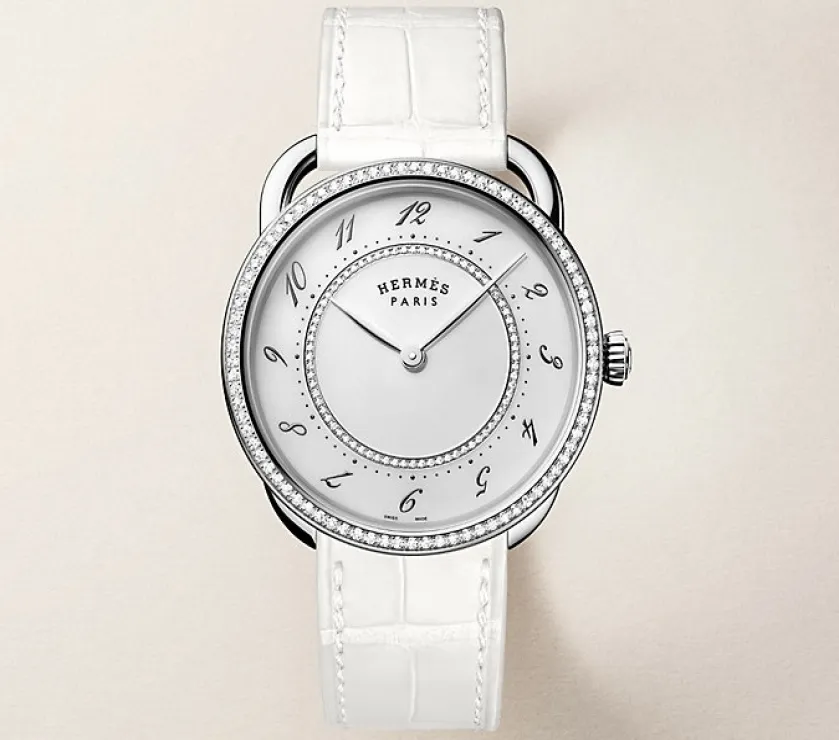 Hermes Arceau Diamond Quartz Large Watch 36MM