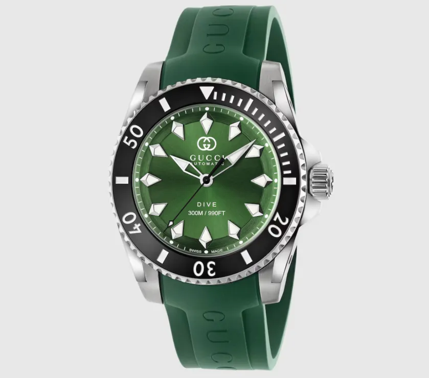 Gucci Dive Blue Dial YA136360 Automatic Bracelet en Acier Montre 40MM