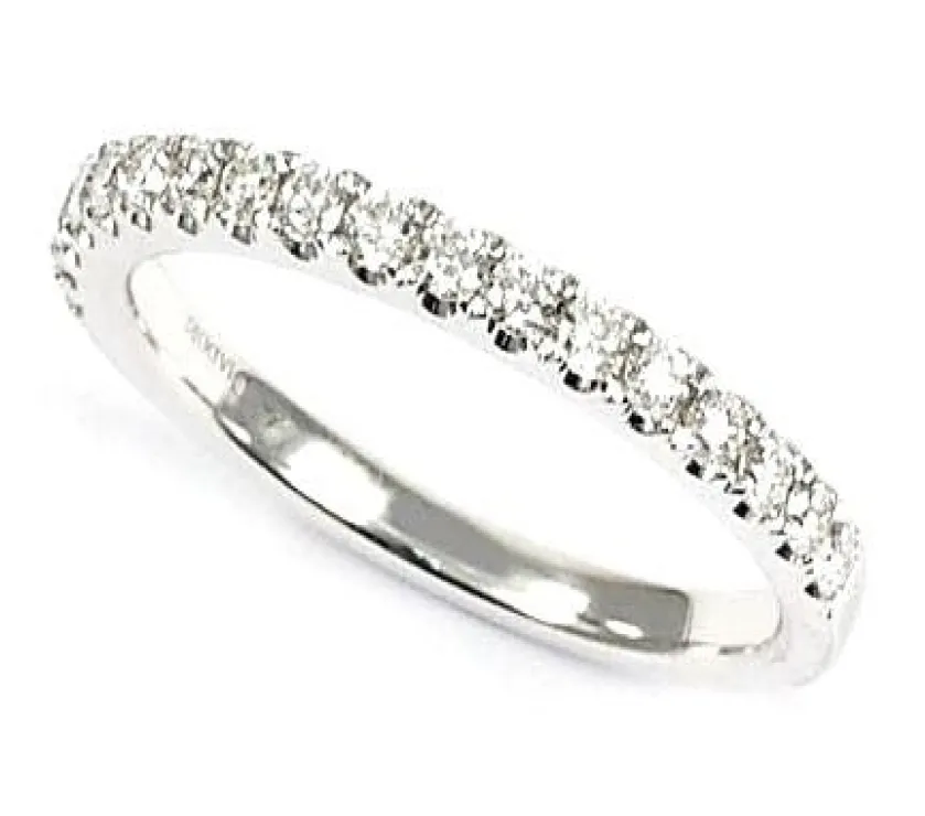 Cherie Dori Diamond Band Ring in 18k White Gold DO000173