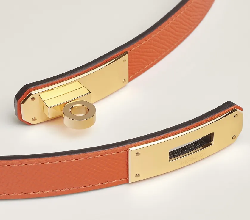 Hermes Kelly 18 belt Leather in Epsom calfskin with Kelly buckle
